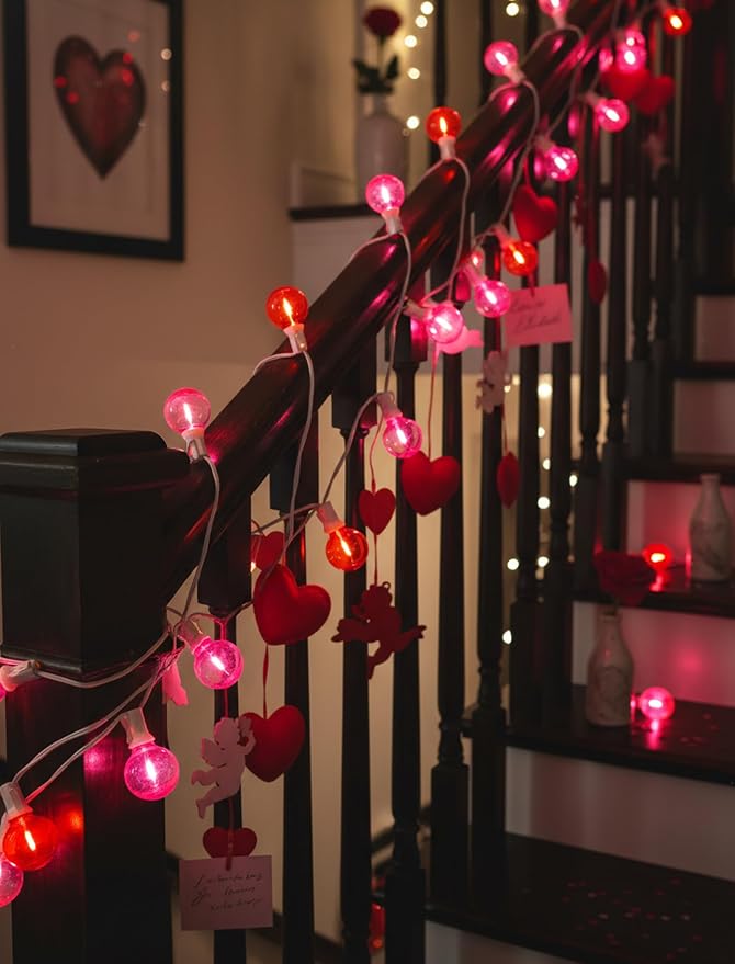 25FT G40 LED Outdoor Valentine's Day String Lights, Hanging Patio Lights - Image 4