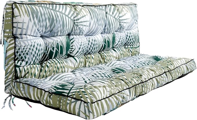 Outside Benches Cushion with Backrest, Thicken Waterproof Swing Cushions 2/3 by Unknown