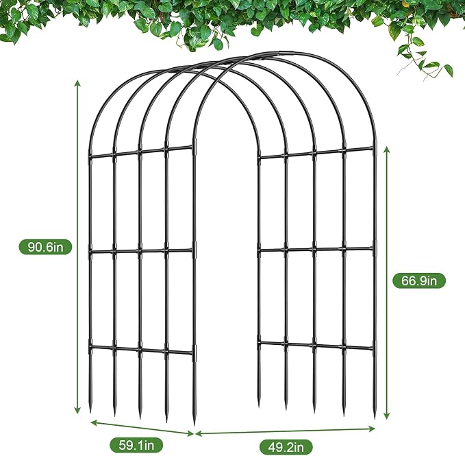 Garden Arch Trellis, Metal Arch Trellis - Image 7