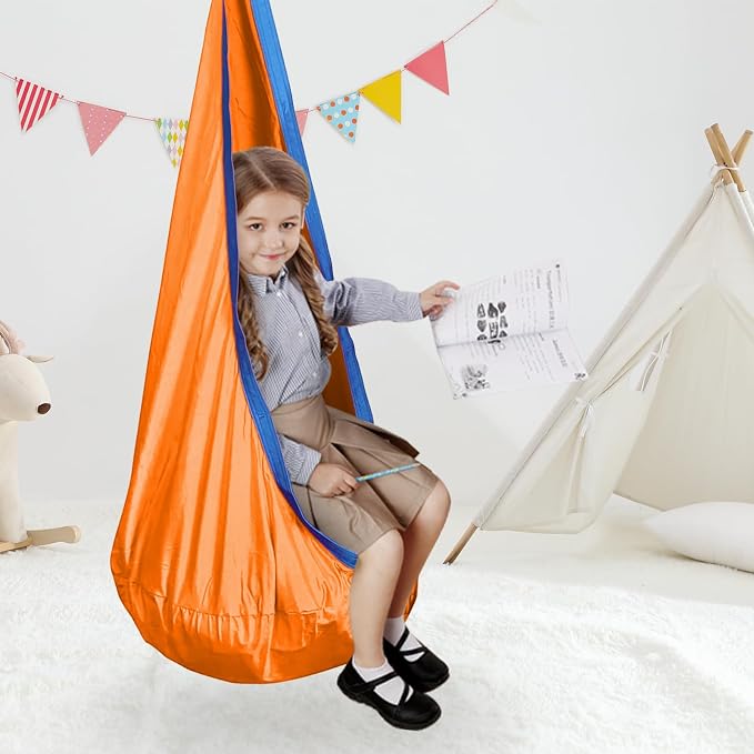 Kids Swing Seat Hammock Chair Indoor Outdoor Hanging Chair - Image 6