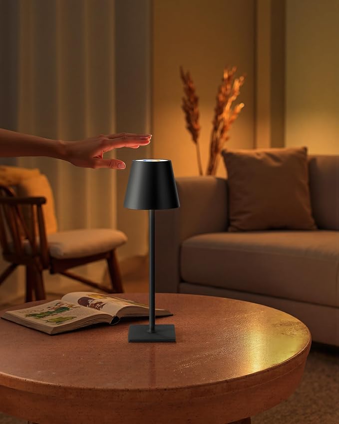 KDG 2 Pack Cordless Table Lamp, RGB Color Stepless Dimming Up, 4000mAh Battery - Image 7