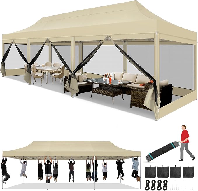 COBIZI 10x30 Heavy Duty Pop Up Canopy by COBIZI