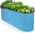 9-in-1 Galvanized Raised Garden Beds Outdoor // 8×2×2.5 ft Modular Planter by PlantPlot