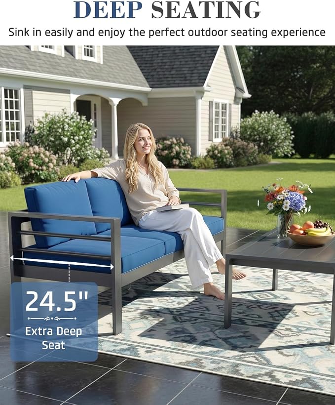 AECOJOY Aluminum Patio Furniture Armchair - Image 6