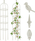 Garden Obelisk Trellis for Climbing Plants Outdoor 6 Ft Rose Bush Round Trellis by Miuwauer
