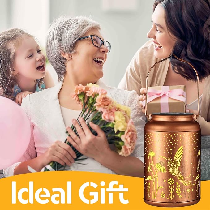 Solar Lanterns Outdoor Waterproof Hummingbird Garden Decor Gifts - Image 6