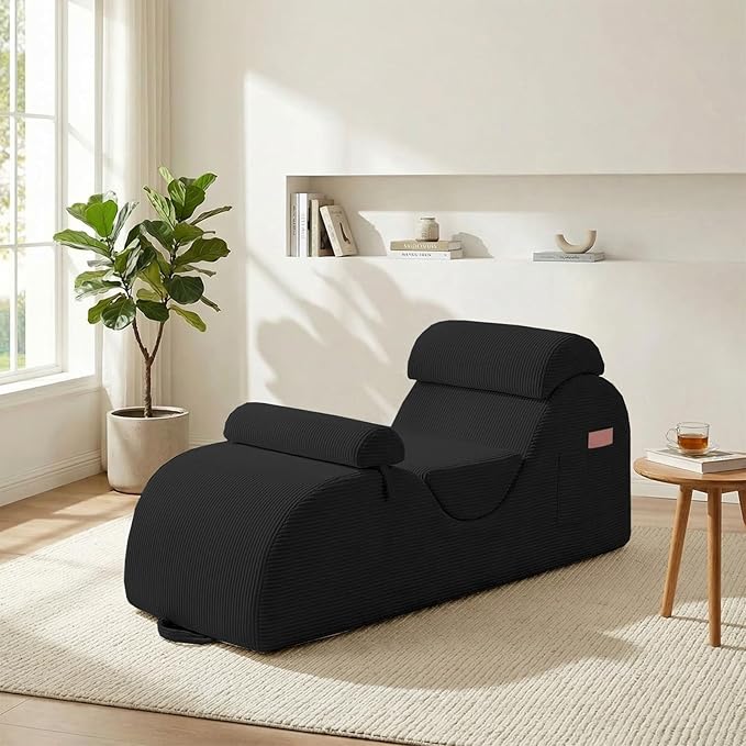 ijuicy 25" Wide Corduroy Yoga Chair, Yoga Lounge Chair by ijuicy