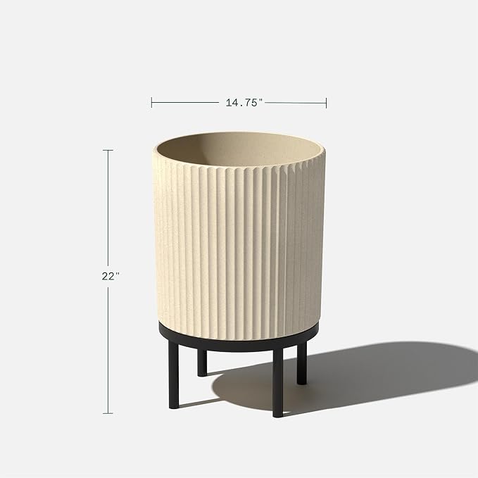 Veradek Demi Series Round Planter w/ Stand - Image 3
