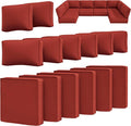 14 Pcs Outdoor Cushion Slipcovers Outdoor Patio Cushion Covers Replacement by Snubbull