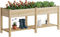 FILWH Raised Garden Bed with Legs Elevated Wooden Planter Box Stand Large by FILWH