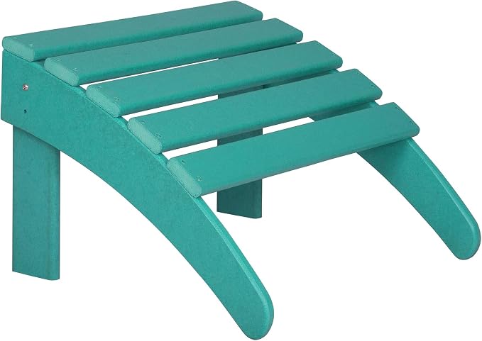 WO Home Furniture Adirondack Ottoman Outdoor Patio Footrest 13.5" Inch Folding by WOHomeFurniture