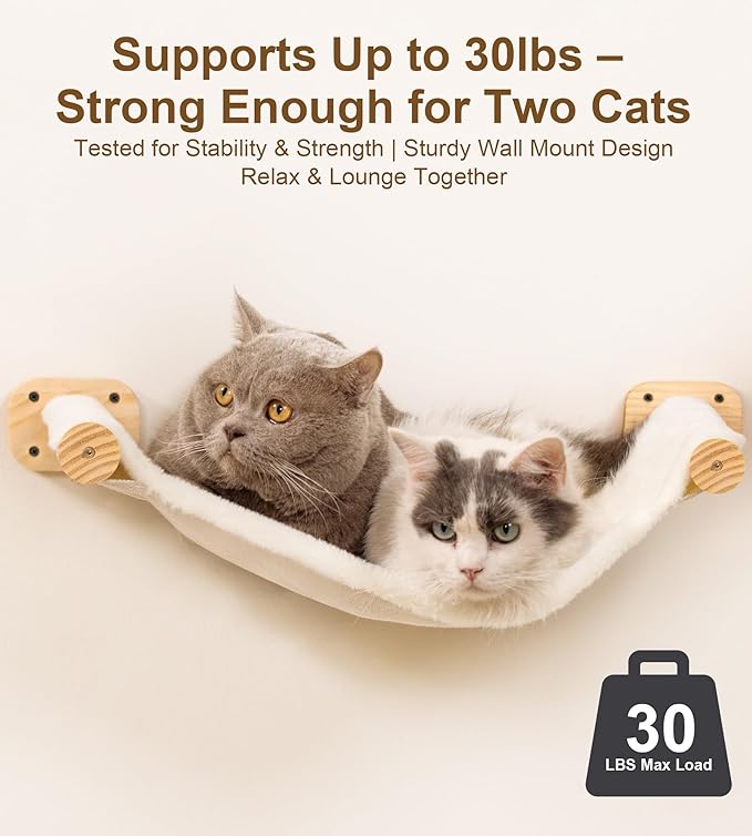Cat Wall Hammock Set of 3, Wall Shelves - Image 6