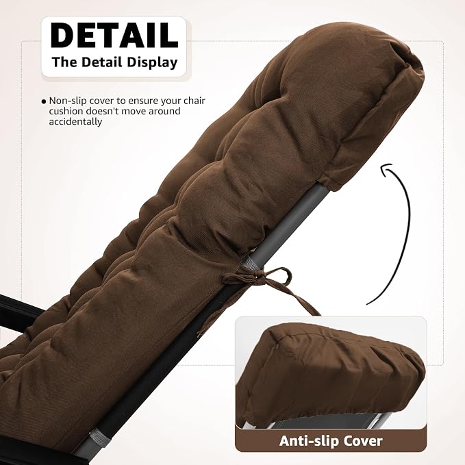 Patio Lounge Chair Cushion, Waterproof Zero Gravity Chair Cushions - Image 5