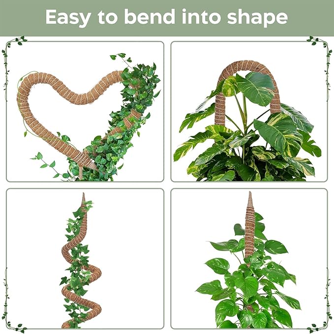 K-Brands 48'' Bendable Moss Pole Monstera Plant Support - Image 3