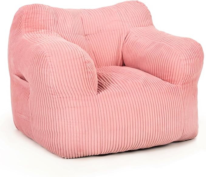 FKHOUSE 32" Bean Bag Chair, Single Sofa, Corduroy Lazy Sofa Coach - Image 7