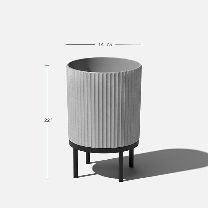 Veradek Demi Series Round Planter w/Stand - Image 3