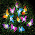 Butterfly Solar String Lights Outdoor, Waterproof 12 LED Solar Fairy Lights by Berocia