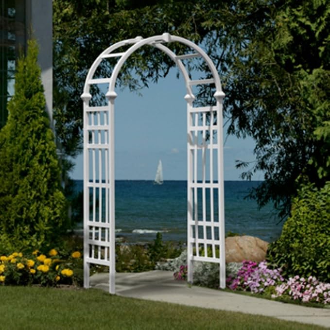 Athens 39"W x 81"H Vinyl Arbor by Vita