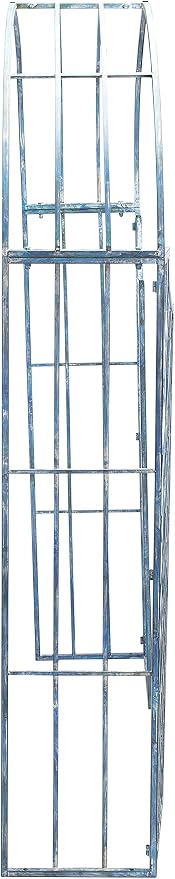 SAFAVIEH Outdoor Patio Furniture Collection – Jaida Mossy Blue Iron Garden Arbor - Image 3