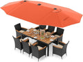 Tangkula 11 Pieces Patio Dining Set by TANGKULA