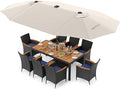 Tangkula 11 Pieces Patio Dining Set by TANGKULA
