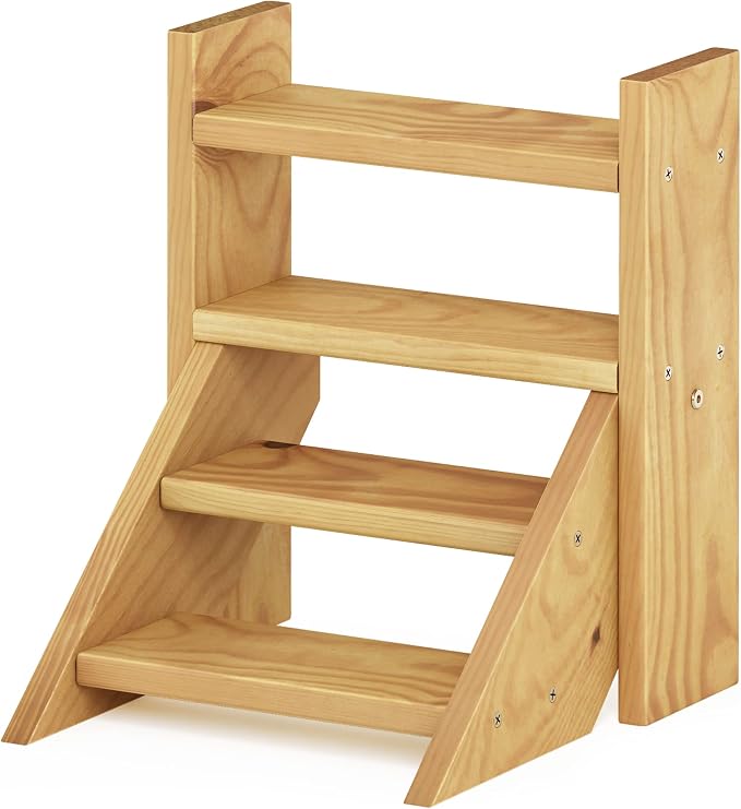 Furinno TIOMAN Plant Stand Indoor Outdoor, Tabletop Mini Ladder Planter Stand - Image 5