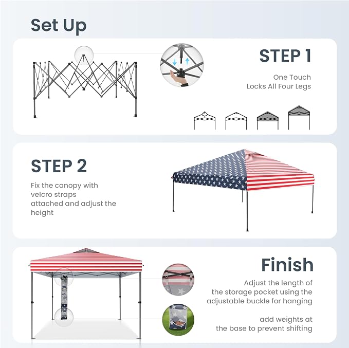 PHI VILLA 10x10 Pop Up Canopy Tent - Image 5