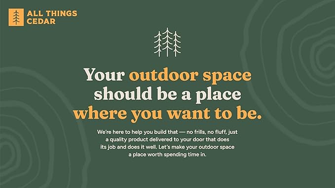All Things Cedar PS50 Adirondack Outdoor Swing | 4-ft Cedar Porch Swing | - Image 4