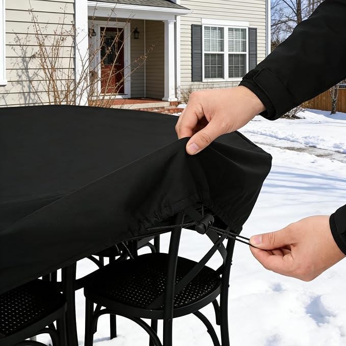 RosieLily Round Patio Furniture Covers Waterproof, Round Covers - Image 4