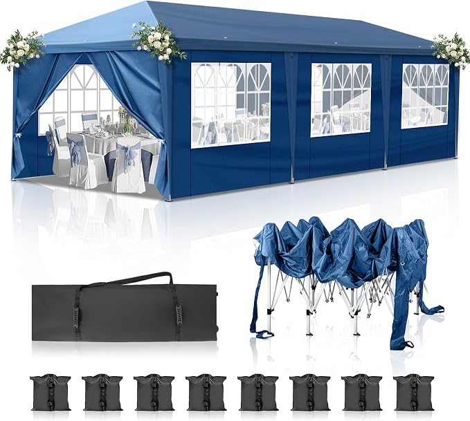 Outvita 10x30ft Ez Pop Up Canopy, Portable Instant Canopy Tent by Outvita
