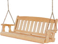 Amish Casual Heavy Duty Mission Treated Porch Swing, Unfinished, 8Ft Chains by AmishCasual