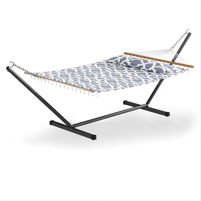GarveeLife 57" 2 Person Outdoor Hammock, Widening Design Cotton Hammock by GarveeLife