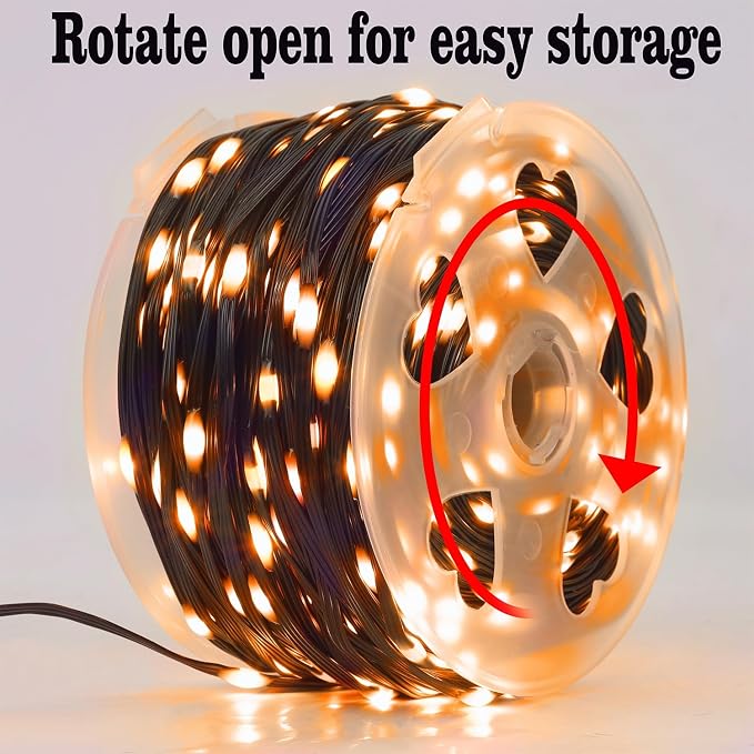 WATERGLIDE Extra Long 328 FT Halloween Lights, 1000 LED Outdoor Fairy String - Image 9