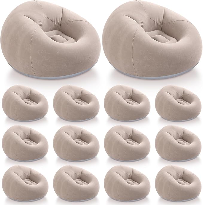 Realspring Inflatable Bean Bag Chairs Outdoor Blow up Camping Chairs Inflatable by Realspring