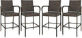SUPER DEAL Upgraded Wicker Bar Stool Chairs Outdoor Backyard Rattan Chair by Superdeal