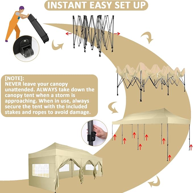 COBIZI 10x30 Pop Up Canopy - Image 5