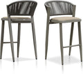 PURPLE LEAF Set of 2 Bar Stools Outdoor Barstools by PURPLELEAF