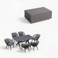 PURPLE LEAF 7 Pieces Patio Dining Set by PURPLELEAF