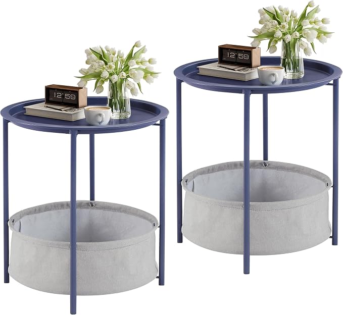 VECELO Round Side/End Table by VECELO