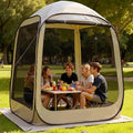 VEVOR 6 x 6 ft Pop up Screen House Tent, 4-6 Person Portable Screen Gazebo by VEVOR
