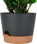 12inch Large Self Watering Plant Pot, Plastic Cylinder Planter by SwinDuck
