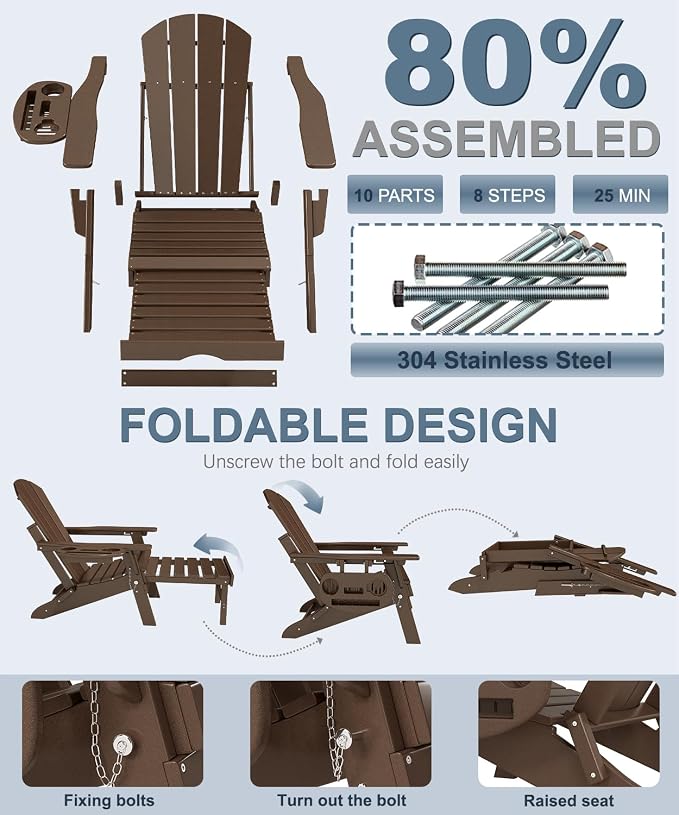 Adjustable Adirondack Chair - Image 7