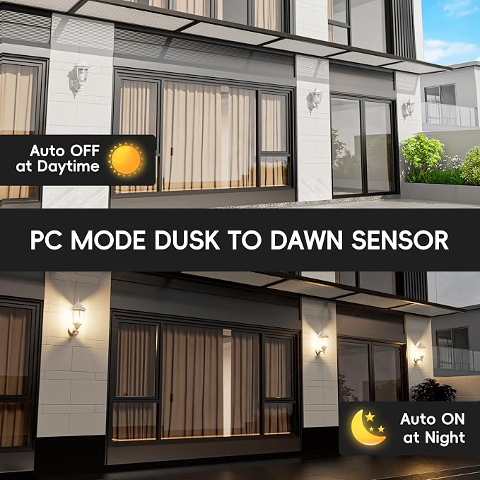 EMART Dusk to Dawn Outdoor Porch Light, Exterior Anti-Corrosion, Waterproof - Image 3