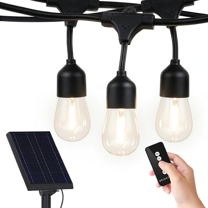 Brightech Ambience Pro – Solar Power Remote Control Outdoor String Lights by Brightech