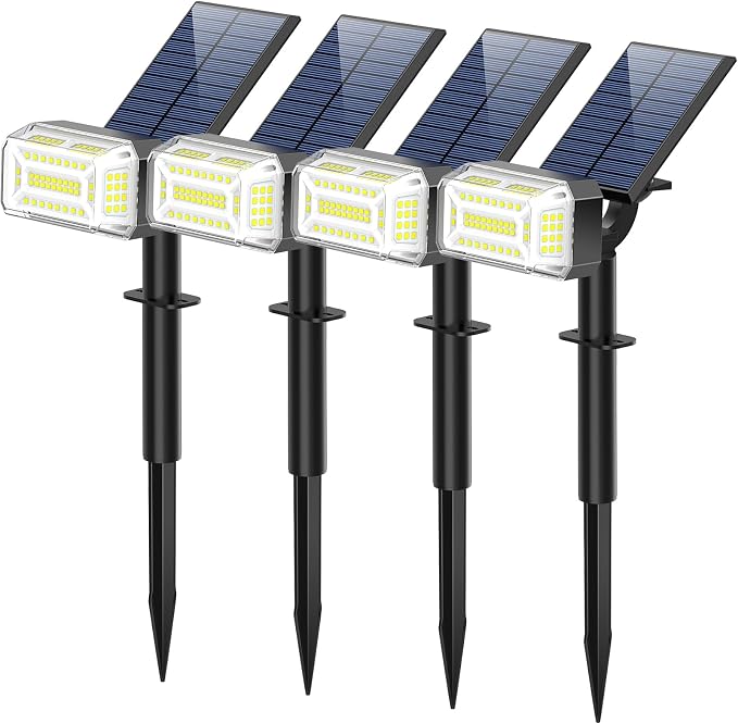 Solar Spot Lights Outdoor, 102 LED Solar Garden Yard Spotlight Waterproof - Image 8