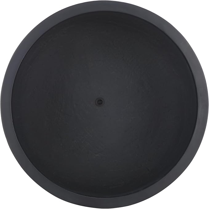 SAFAVIEH Outdoor Collection Nardo Black Cement Ficonstone Planter Pot - Image 3