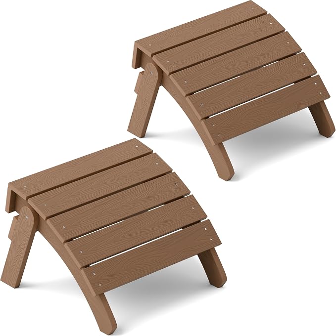 YEFU Adirondack Ottoman, Patio Foot Rest, Adirondack Foot Rest by YEFU