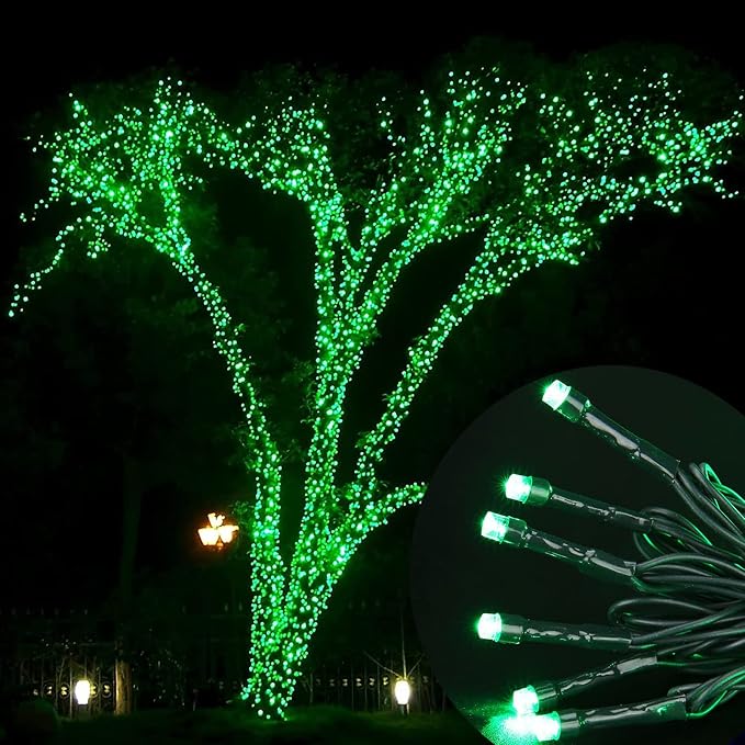 Joomer Green Solar Christmas Lights, 2 Pack Total 144FT 400 LED 8 Modes - Image 4
