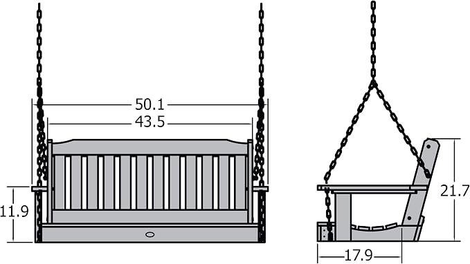 highwood Lehigh Porch Swing, 4 Feet - Image 7