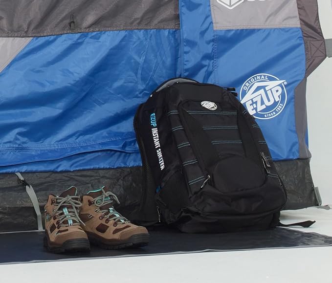 E-Z UP Camping Cube 6.4, Converts 10' Straight Leg Canopy into Camping Tent - Image 2